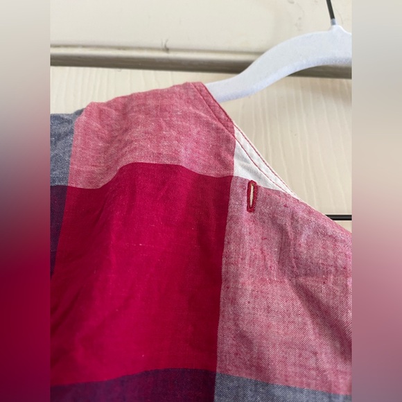 Vintage 90s made in India cotton Ace & Jig vibes plaid festival crop top S - Picture 4 of 7